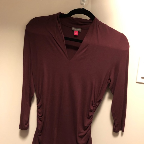 Vince Caputo Burgundy side ruched - Picture 3 of 3